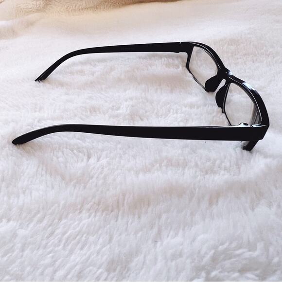 Vincent Black Rectangular Classic Reader Glasses - Picture 4 of 9